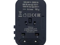 ADAPTER PODRÓŻNY DO PONAD 150 KRAJÓW USB-C PD 65W