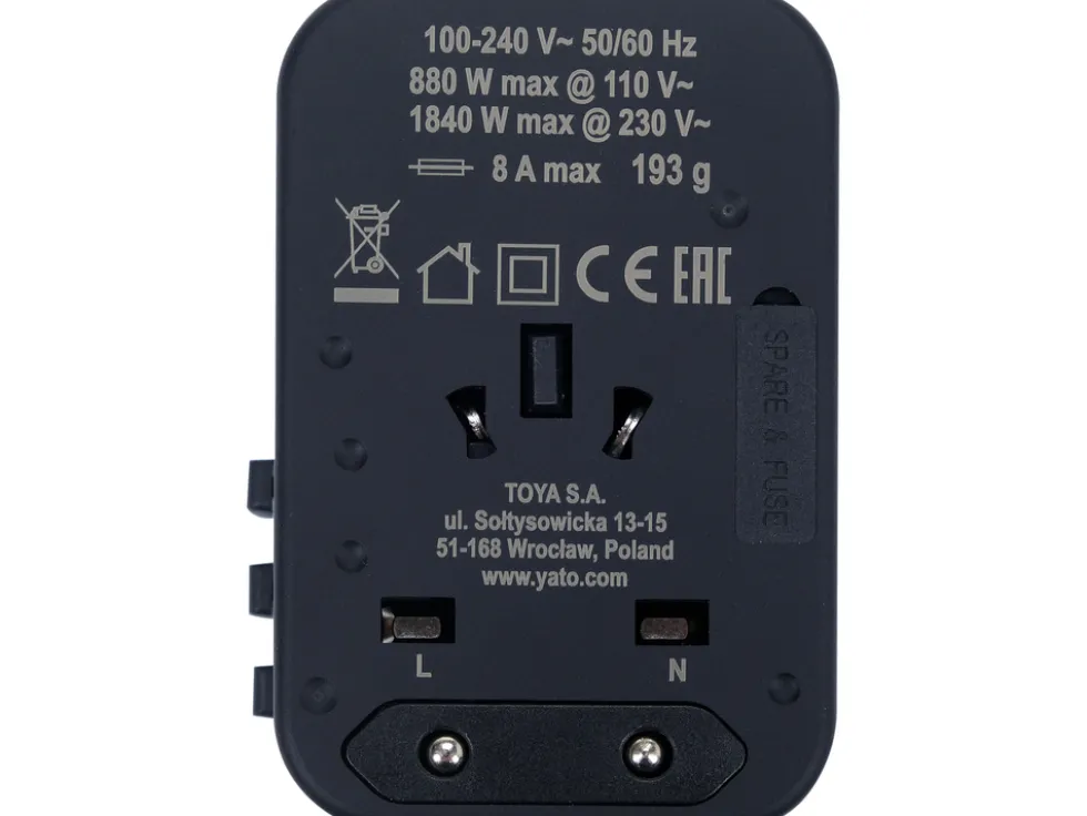 ADAPTER PODRÓŻNY DO PONAD 150 KRAJÓW USB-C PD 65W