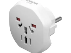 ADAPTER PODRÓŻNY Z UNIWERSALNYM GNIAZDEM I EUROPEJSKĄ WTYCZKĄ, ŚWIAT - EUROPA
