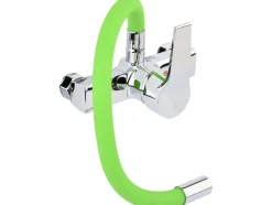 BATERIA ZLEWOZMYWAKOWA ŚCIENNA Z ELASTYCZNĄ WYLEWKĄ FLEXIBLE GREEN