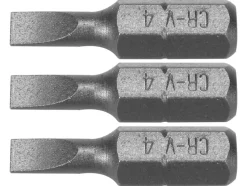 BITY 1/4"X25 MM, 4MM 3 SZT