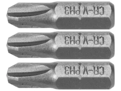 BITY 1/4"X25 MM PH1, PH2, PH3 3 SZT