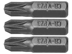 BITY 1/4"X25 MM PZ3 3 SZT