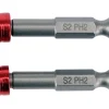 BITY Z OGRANICZNIKIEM I MAGNETYZEREM 1/4"X50 MM PH2 2SZT.