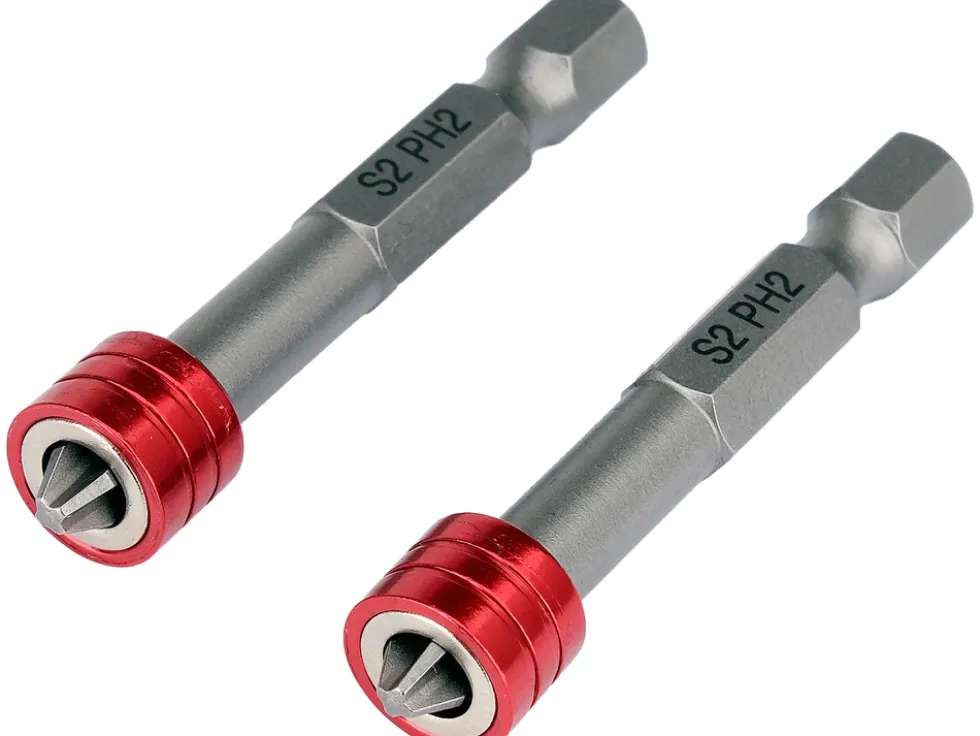 BITY Z OGRANICZNIKIEM I MAGNETYZEREM 1/4"X50 MM PH2 2SZT.