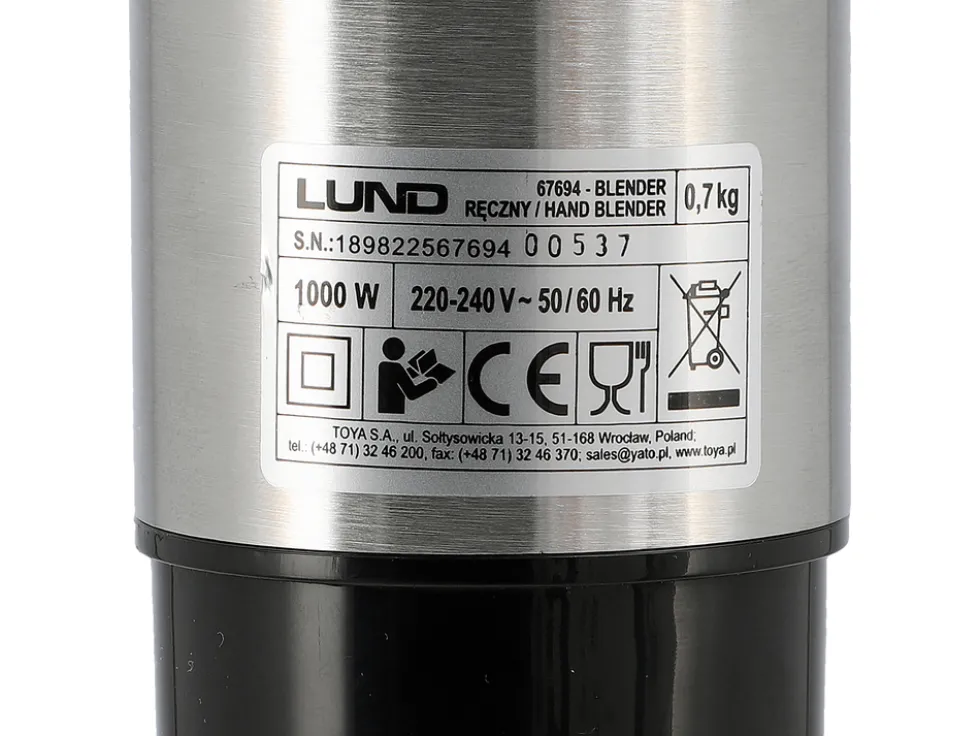 BLENDER RĘCZNY 1000W 10W1