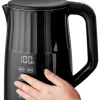 CZAJNIK EL. 1,7L, REGULACJA TEMPERATURY, CZARNY