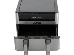 FRYTKOWNICA BEZTŁUSZCZOWA AIR FRYER 2600W 10L STAL NIERDZEWNA, CZARNA