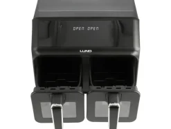 FRYTKOWNICA BEZTŁUSZCZOWA AIR FRYER 2200W 4L+4L CZARNA