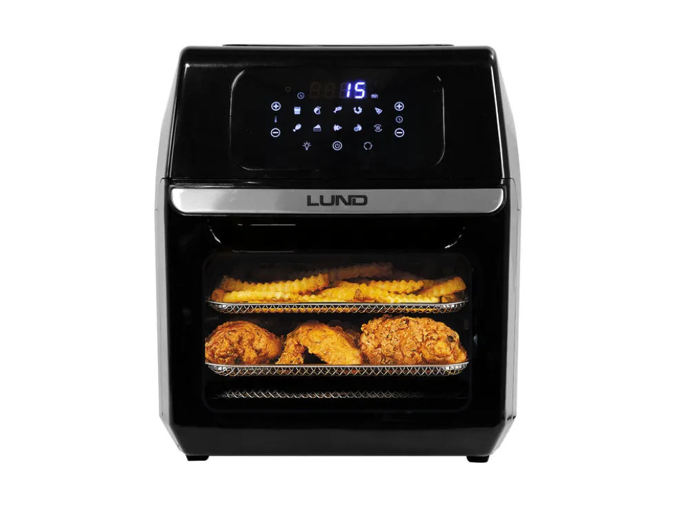 FRYTKOWNICA BEZTŁUSZCZOWA AIR FRYER (PIEKARNIK) 1800W 12L CZARNA