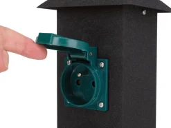 GNIAZDO OGRODOWE SŁUPEK STAL IP44 4X230V