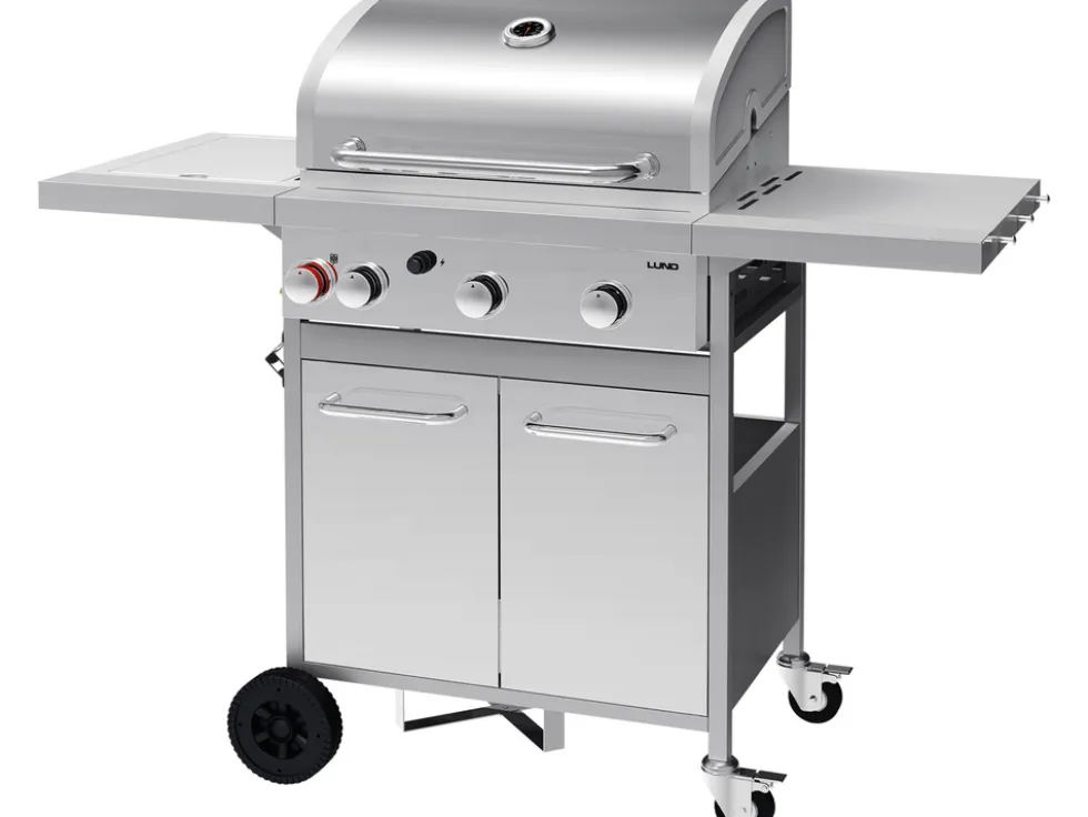 GRILL GAZOWY AKKA 3+1 ŻELIWNY RUSZT, 12,8KW