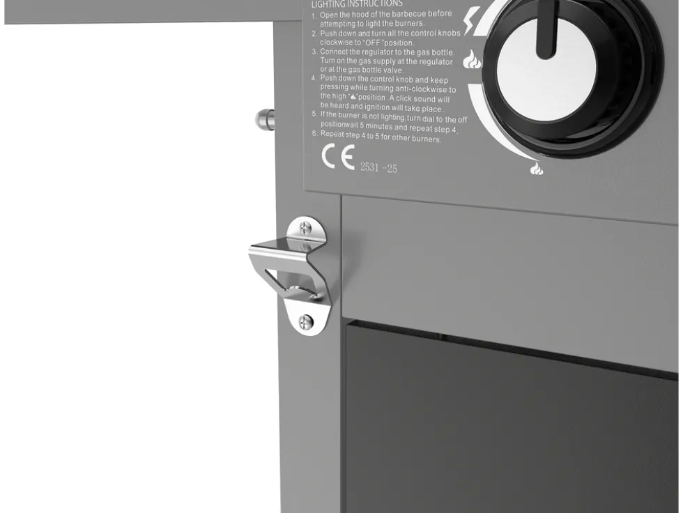 GRILL GAZOWY 5+1 ŻELIW RUSZT, 17,5KW