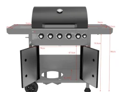 GRILL GAZOWY 5+1 ŻELIW RUSZT, 17,5KW