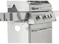 GRILL GAZOWY ITAMI 3+1 STAL NIERDZEWNA 11,5KW, Z SZYBĄ