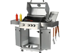 GRILL GAZOWY ITAMI 3+1 STAL NIERDZEWNA 11,5KW, Z SZYBĄ