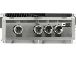 GRILL GAZOWY ITAMI 3+1 STAL NIERDZEWNA 11,5KW, Z SZYBĄ