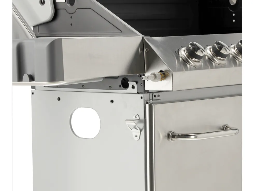 GRILL GAZOWY ITAMI 6+1 STAL NIERDZEWNA 20,5KW, Z SZYBĄ