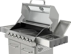 GRILL GAZOWY ITAMI 6+1 STAL NIERDZEWNA 20,5KW, Z SZYBĄ