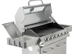 GRILL GAZOWY ITAMI 6+1 STAL NIERDZEWNA 20,5KW, Z SZYBĄ