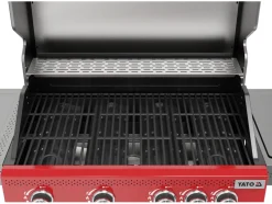 GRILL GAZOWY OKAYA 4+1, 14,2KW, CZERWONY