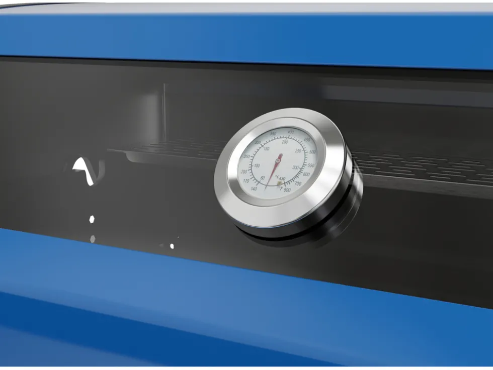 GRILL GAZOWY OKAYA 4+1, 14,2KW, Z SZYBĄ, NIEBIESKI