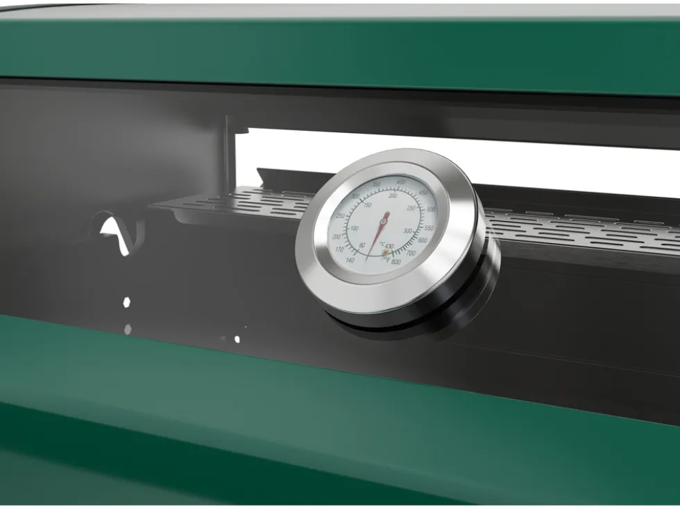 GRILL GAZOWY OKAYA 4+1, 14,2KW, Z SZYBĄ, ZIELONY