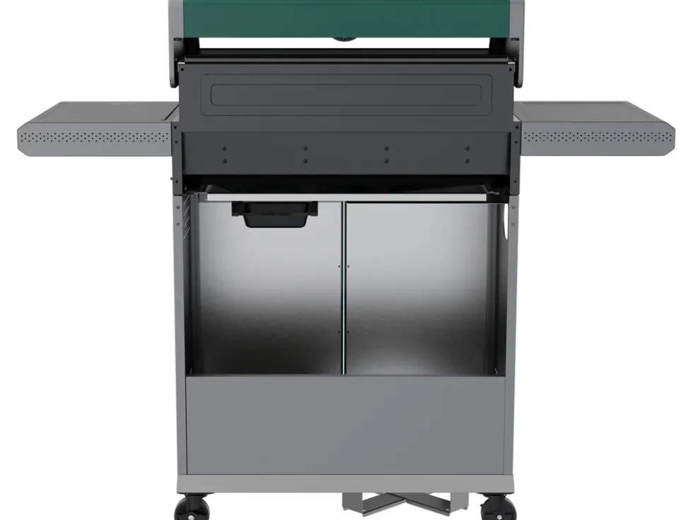 GRILL GAZOWY OKAYA 4+1, 14,2KW, Z SZYBĄ, ZIELONY