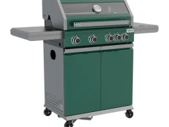 GRILL GAZOWY OKAYA 4+1, 14,2KW, Z SZYBĄ, ZIELONY
