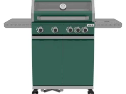 GRILL GAZOWY OKAYA 4+1, 14,2KW, Z SZYBĄ, ZIELONY