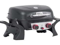 GRILL GAZOWY PRZENOŚNY YAKE, 2 PALNIKI, 5KW YAKE