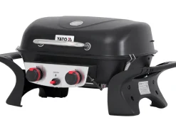 GRILL GAZOWY PRZENOŚNY YAKE, 2 PALNIKI, 5KW YAKE
