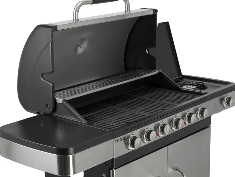 GRILL GAZOWY ZUSHI 6+1 STAL NIERDZEWNA 20,2KW