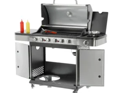 GRILL GAZOWY ZUSHI 6+1 STAL NIERDZEWNA 20,2KW
