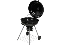 GRILL OGRODOWY WĘGLOWY OKRĄGŁY Z POKRYWĄ, ŚREDNICA 54 CM