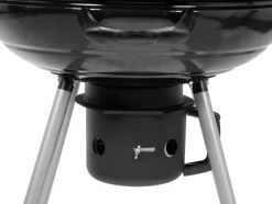 GRILL OGRODOWY WĘGLOWY OKRĄGŁY Z POKRYWĄ, ŚREDNICA 54 CM