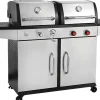 GRILL OTAKE 2W1, GAZOWY + WĘGLOWY, STAL NIERDZEWNA, 8,2KW