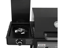GRILL 4W1, GAZOWY + WĘGLOWY + WĘDZARNIA + PALNIK BOCZNY, 8,5KW