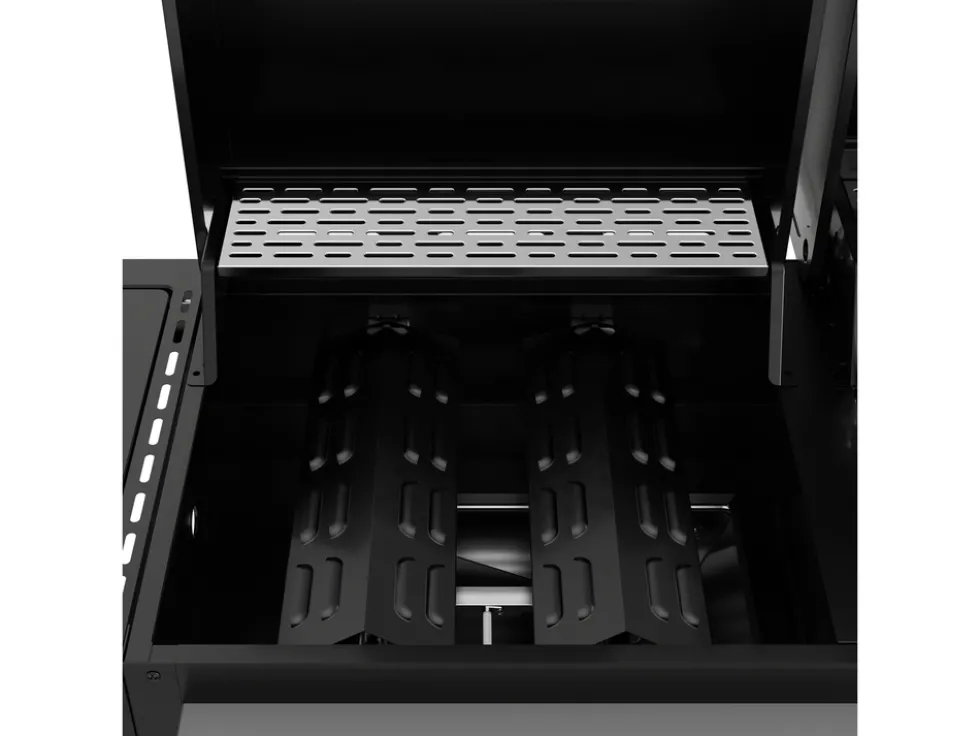 GRILL 4W1, GAZOWY + WĘGLOWY + WĘDZARNIA + PALNIK BOCZNY, 8,5KW
