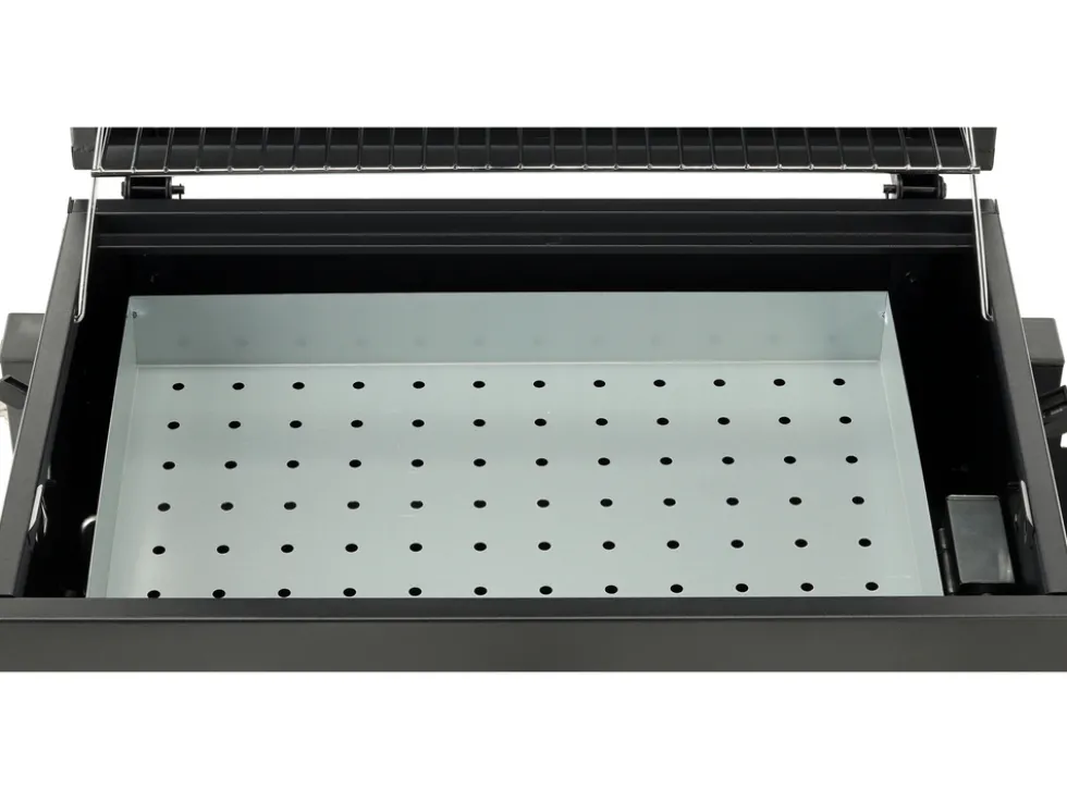 GRILL WĘGLOWY DELUXE, ŻELIWNY RUSZT 54X37CM