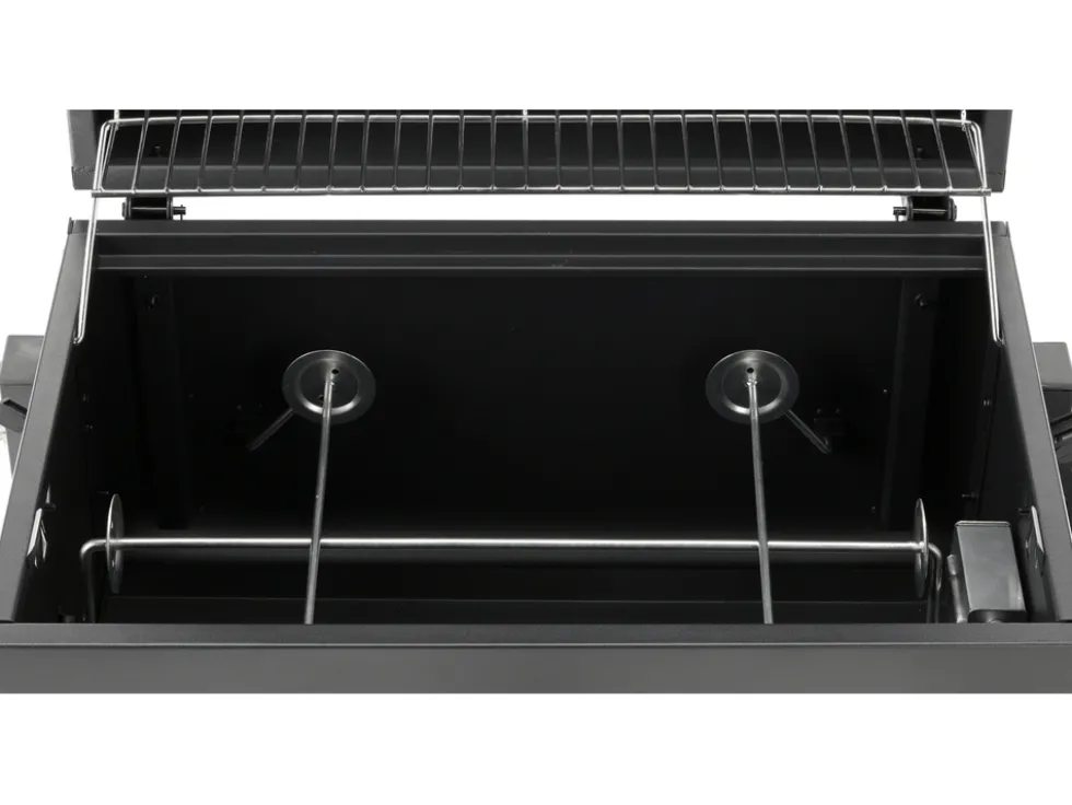 GRILL WĘGLOWY DELUXE, ŻELIWNY RUSZT 54X37CM