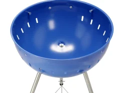 GRILL WĘGLOWY OKRĄGŁY 54CM NIEBIESKI