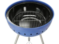 GRILL WĘGLOWY OKRĄGŁY 54CM NIEBIESKI