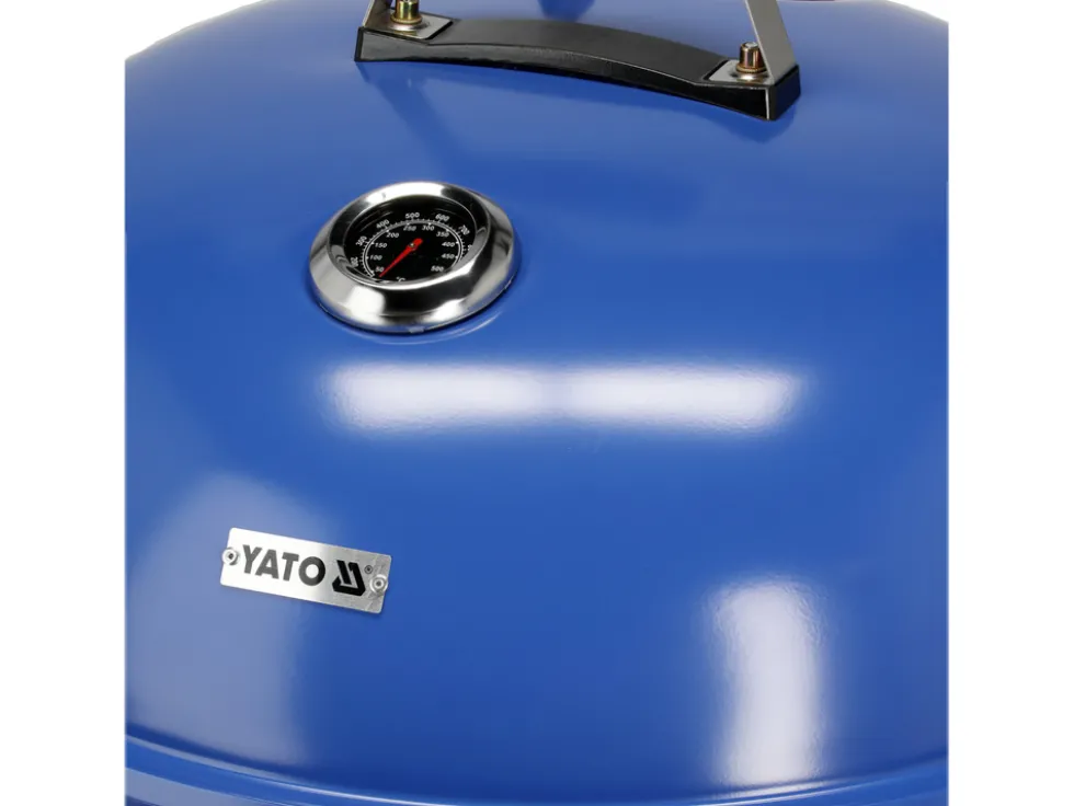 GRILL WĘGLOWY OKRĄGŁY 54CM NIEBIESKI