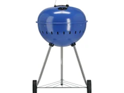 GRILL WĘGLOWY OKRĄGŁY 54CM NIEBIESKI