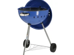 GRILL WĘGLOWY OKRĄGŁY 54CM NIEBIESKI