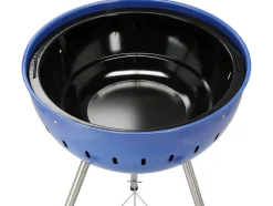 GRILL WĘGLOWY OKRĄGŁY 54CM NIEBIESKI