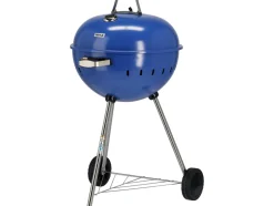 GRILL WĘGLOWY OKRĄGŁY 54CM NIEBIESKI