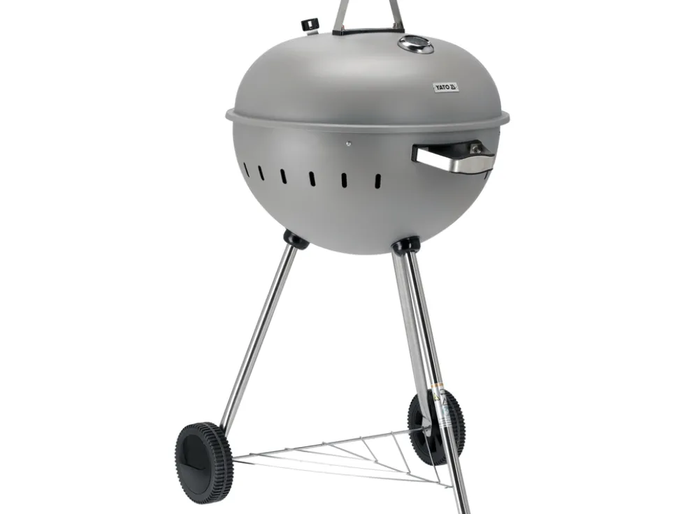 GRILL WĘGLOWY OKRĄGŁY 54CM SZARY