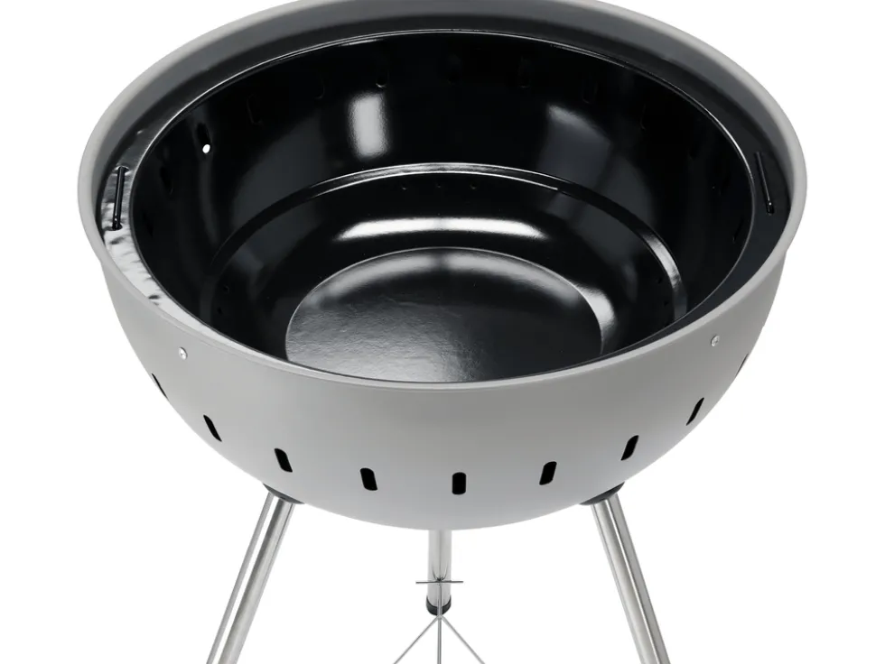 GRILL WĘGLOWY OKRĄGŁY 54CM SZARY
